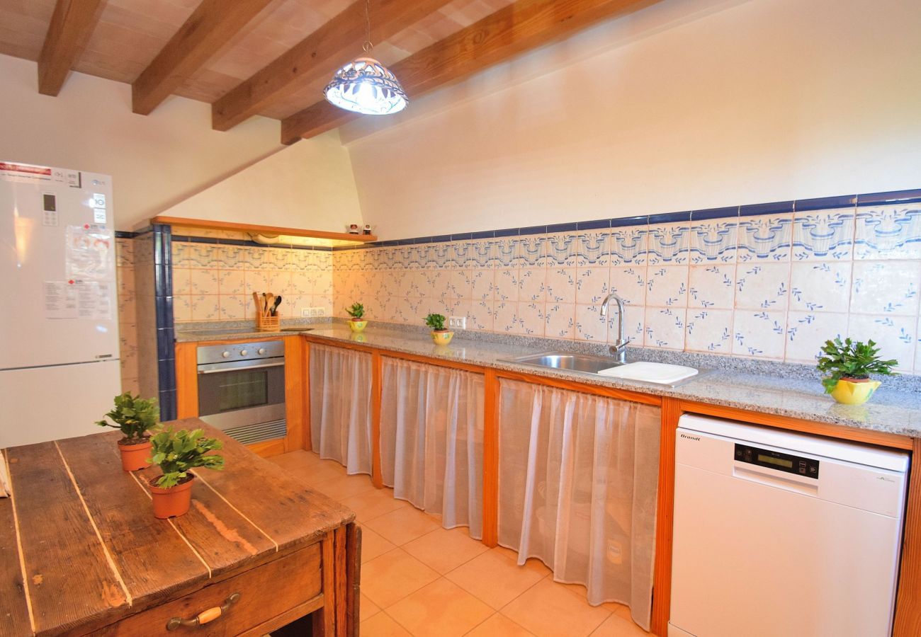 Kitchen of the villa in Alcudia mallorca